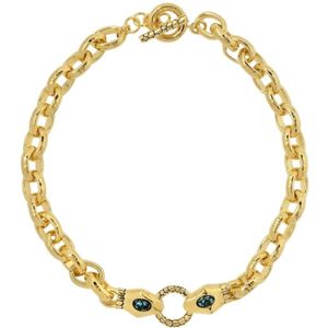 Aurélie Bidermann, Necklaces Geel, Dames, Maat:ONE Size