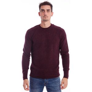 Drumohr, Bordeaux Donegal Girocollo Trui Rood, Heren, Maat:3XL