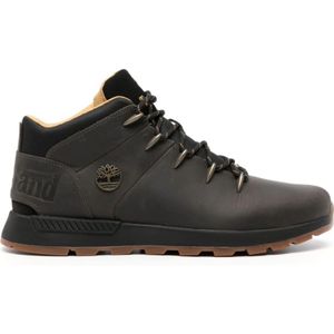 Timberland, Schoenen, Heren, Grijs, 42 EU, Leer, Grijze Leren Sprint Trekker Laarzen