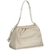 Valentino by Mario Valentino, Tassen, Dames, Beige, ONE Size, Beige Handtas met Ketting Schouderband