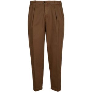 Briglia, Bruine Portobello Katoenen Broek Bruin, Heren, Maat:W35