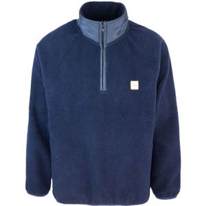 A.p.c., Sport, Heren, Blauw, S, Polyester, Blauwe Sweater Raglan Rits Zakken