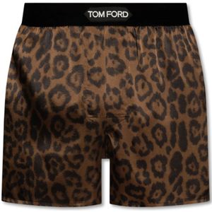 Tom Ford, Zijden boxershorts Bruin, Heren, Maat:S