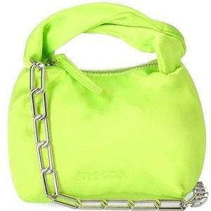 Stine Goya, Tassen, Dames, Groen, ONE Size, Polyester, Ziggy Satin Lime Green Micro Tas