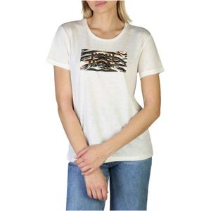 Pepe Jeans, Tops, Dames, Wit, S, Polyester, T-shirt caitlin_pl 505145