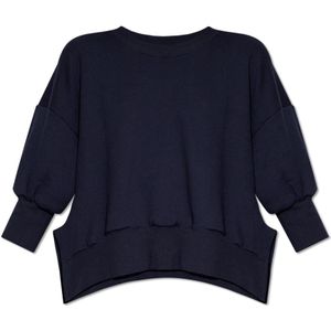 Y-3, Katoenen sweatshirt Blauw, Dames, Maat:M
