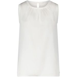 Betty & Co, Tops, Dames, Wit, S, Chic Mouwloze Blouse met Webdetail
