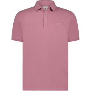 State of Art, Tops, Heren, Roze, L, Katoen, Roze Polo Shirt met korte mouwen