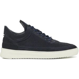 Filling Pieces, Schoenen, Heren, Blauw, 45 EU, Suède, Blauwe Suède Sneakers