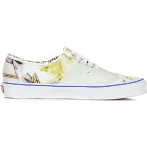 Vans, Authentic Lage Sneaker - All Over Print/Fog Geel, Heren, Maat:44 EU