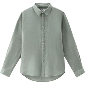 Woolrich, Casual Shirts Groen, Heren, Maat:XL