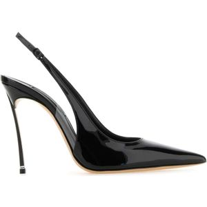 Casadei, Zwarte leren Tiffany pumps Zwart, Dames, Maat:41 EU