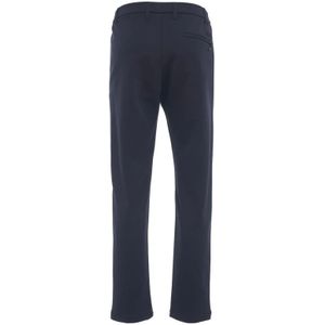 People of Shibuya, Broeken, Heren, Blauw, S, Katoen, Slim Fit Stretch Broek met Logodetails