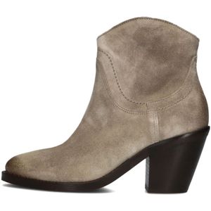 Via Vai, Schoenen, Dames, Beige, 38 EU, Suède, Taupe Suède Enkellaarzen Mara Denver