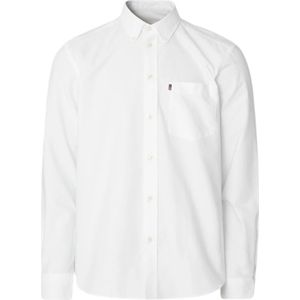 Lexington, Overhemden, Heren, Wit, 2Xl, Katoen, Witte Casual Oxford Button-Down Overhemd