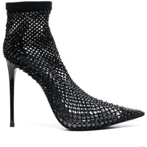 Le Silla, Gilda Crystal-Embellished Pumps Zwart, Dames, Maat:40 EU