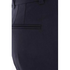 Chloé, Broeken, Dames, Blauw, L, Wol, Blauwe Flare Broek van Stretch Wol