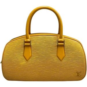 Louis Vuitton Vintage, Tweedehands leren handtassen Geel, Dames, Maat:ONE Size