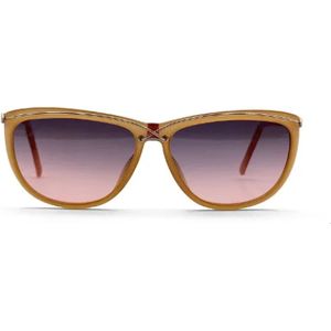 Dior Vintage, Pre-owned, Dames, Oranje, ONE Size, Pre-owned Plastic sunglasses