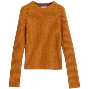 Rodebjer, Truien, Dames, Geel, L, Wol, Scherpe Oranje Merino Wollen Trui