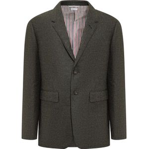 Thom Browne, Blazers Groen, Heren, Maat:L