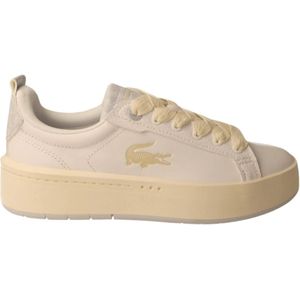 Lacoste, Witte Lacoste Carnaby Sneakers voor Dames Wit, Dames, Maat:39 EU