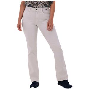 G-star, Jeans, Dames, Grijs, W26 L32, Bootcut Flared Jeans Noxer in Gebroken Wit