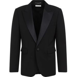 Saint Laurent, Jassen, Heren, Zwart, M, Wol, Blazers