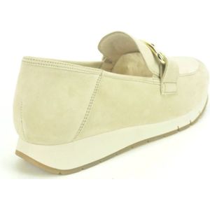 Gabor, Schoenen, Dames, Beige, 36 EU, Beige daim Loafer+Gar. Runner Z.