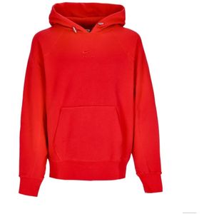 Nike, Sweatshirts & Hoodies, Heren, Rood, S, Katoen, Lichtgewicht hoodie met reflecterende trekkoorden