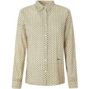 Pepe Jeans, Blouses & Shirts, Dames, Geel, L, Katoen, Nagore Blouse