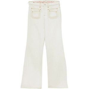 Ines De La Fressange Paris, Jeans, Dames, Beige, W32, Katoen, Rica ecru jeans x Notify - Rica ecru jeans x Notify