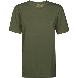 Ralph Lauren, Tops, Heren, Groen, XL, Jersey T-shirt voor mannen