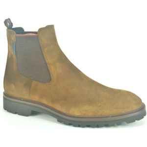 Floris van Bommel, Schoenen, Heren, Bruin, 43 EU, Cognac Daim Chelsea Boot