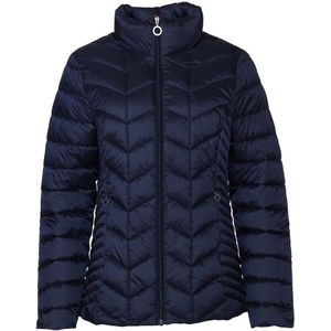 Danwear, Jassen, Dames, Blauw, M, Luxe Winterjas Gunda Navy