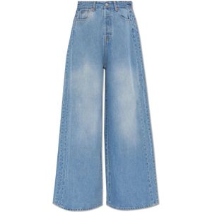 Vetements, Jeans, Dames, Blauw, W26, Jeans met wijde pijpen