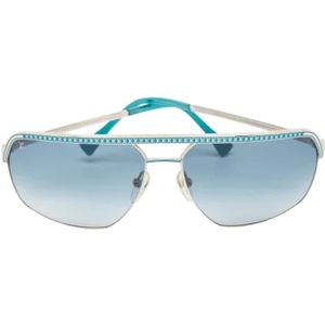 Louis Vuitton Vintage, Pre-owned, Heren, Blauw, ONE Size, Pre-owned Acetate sunglasses