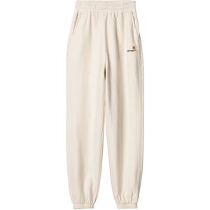 Carhartt Wip, Broeken, Dames, Beige, S, W American Script Sweat Pant Lange broek