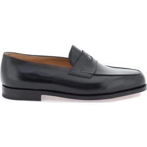 John Lobb, Handgemaakte Leren Lopez Loafers Zwart, Heren, Maat:44 EU