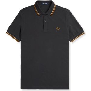 Fred Perry, Klassiek Katoenen Overhemd Zwart, Heren, Maat:M