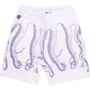 Octopus, Korte broeken, Heren, Wit, L, Casual shorts