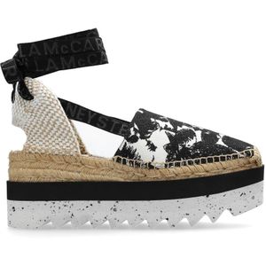 Stella McCartney, Gaia platform espadrilles Zwart, Dames, Maat:37 EU