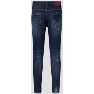 Dsquared2, Jeans, Heren, Blauw, M, Katoen, Slimme Sailor Jeans met Onafgewerkte Flappen