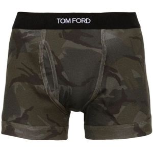 Tom Ford, Zacht Jersey Camouflage Ondergoed Grijs, Heren, Maat:L