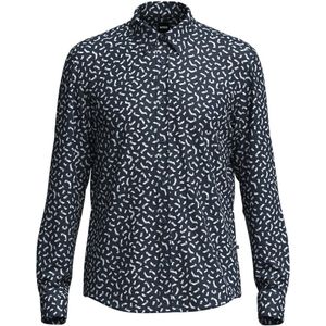 Hugo Boss, Overhemden, Heren, Blauw, M, Blauwe P-Liam Kent Overhemd