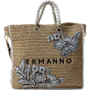 Ermanno Scervino, Tassen, Dames, Beige, ONE Size, Polyester, Handbags