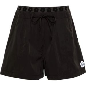 Kenzo, Korte broeken, Dames, Zwart, S, Bermuda Shorts