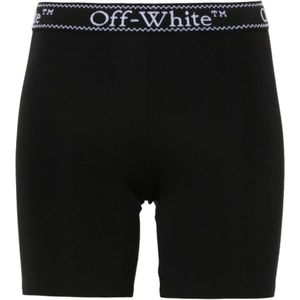 Off White, Korte broeken, Dames, Zwart, M, Bottoms
