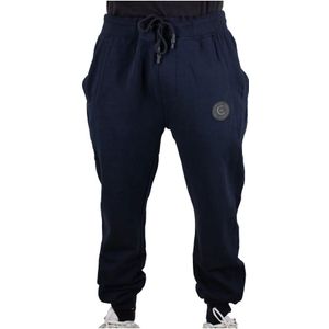 Cerruti 1881, Broeken, Heren, Blauw, S, Katoen, Blauwe Joggingbroek - Rechte pasvorm