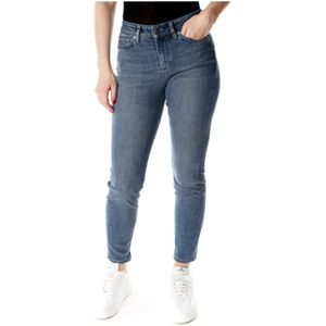 Drykorn, Jeans, Dames, Blauw, W30 L34, Denim, Cropped Skinny Fit Mid Waist Jeans